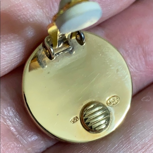 🖤CELINE💕925💕RARE VINTAGE CLIP ON EARRINGS - Picture 9 of 12